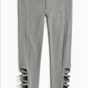 grey athletic leggings